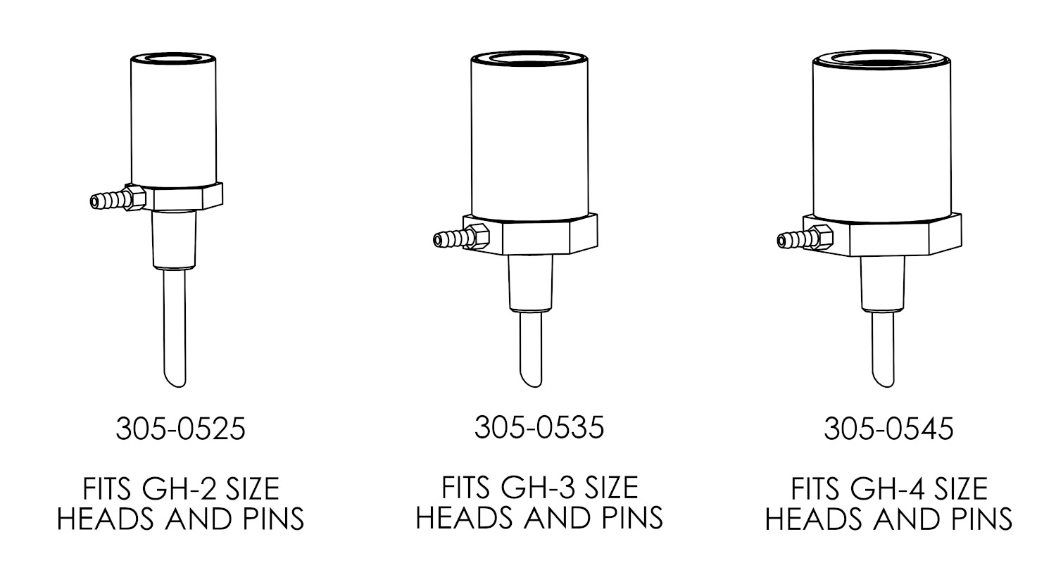 Tuffaloy Taper Weld Head Bases